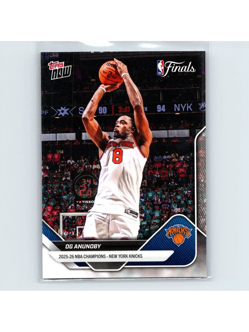2025-26 Topps Now NBA Og Anunoby #C3 New York Knicks Champions